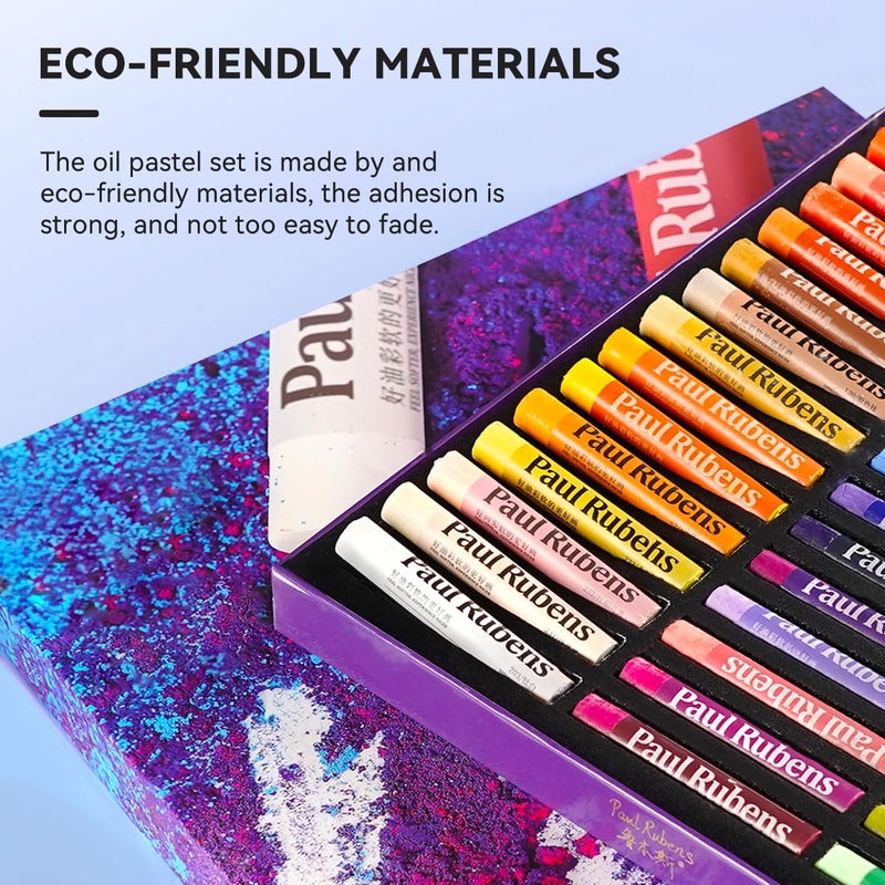 Paul Rubens Oil Pastels, 50 Vibrant Colors Soft Oil Pastels, Oil Pastels for Artists, Students, Oil Pastel Set Ideal for Sketching, Decorative Painting, Making Pictures Like Oil Painting - Image 4